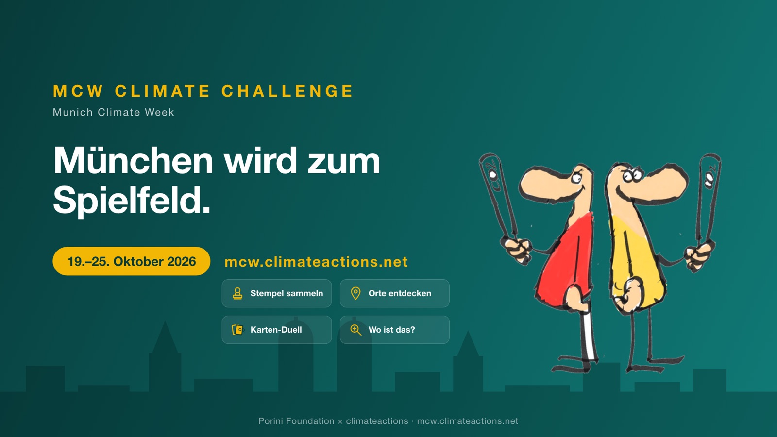Kampagnen-Key-Art der Münchner Klimawoche.
