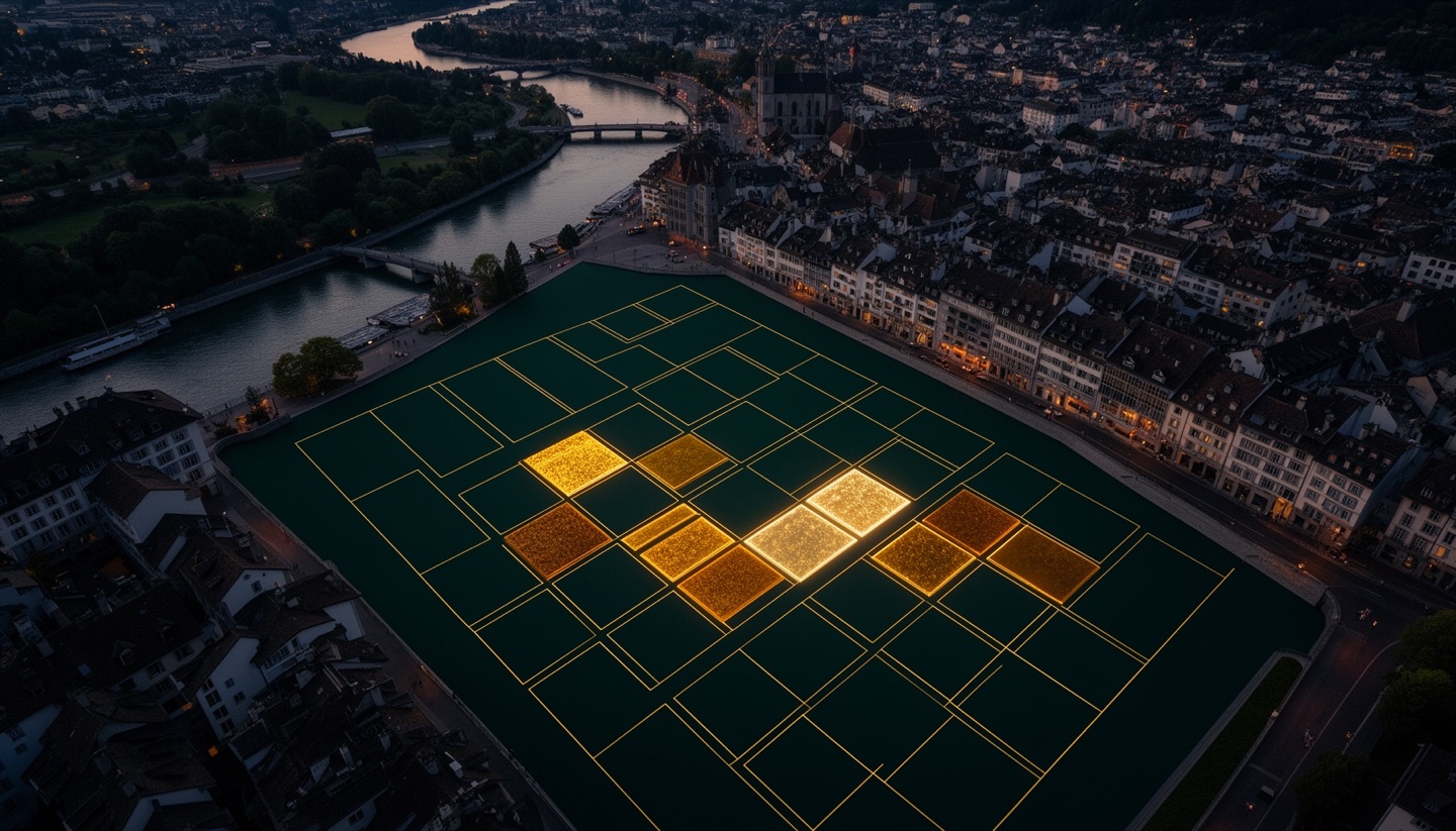 Alle 39'571 Zürcher Parzellen auf der Karte gerendert.