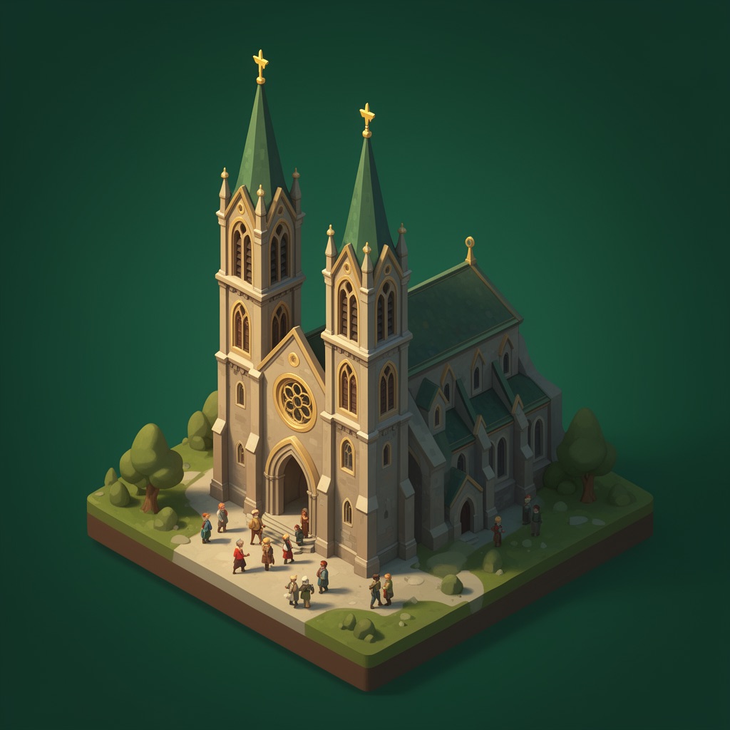 Stufen-Art — eine Landmark-Parzelle auf Stufe 5.