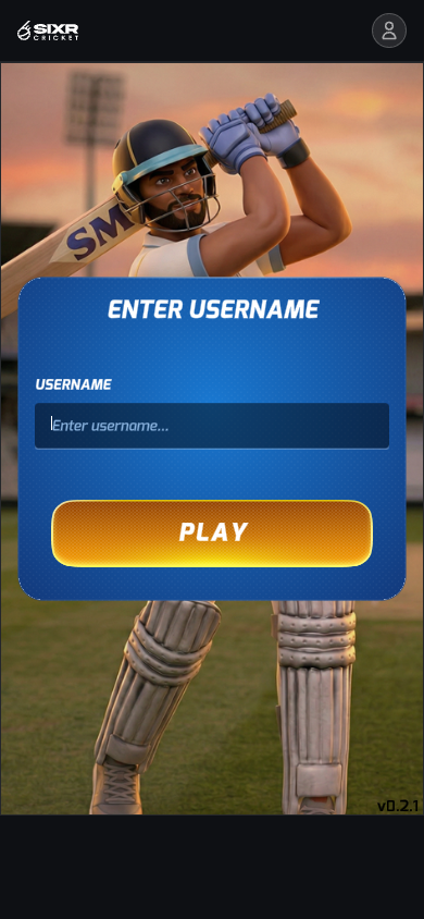 Live game login screen, v0.2.1.